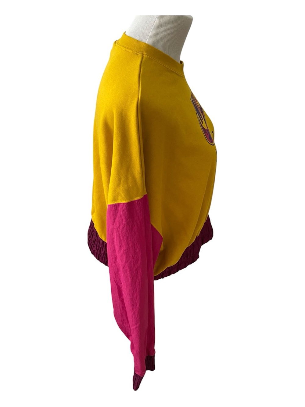 Vintage Retro Nike Just Do It Colorblock Fleece Crop Crewneck (M) - Picture 6 of 7